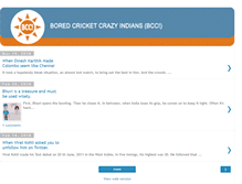 Tablet Screenshot of boredcricketcrazyindians.com
